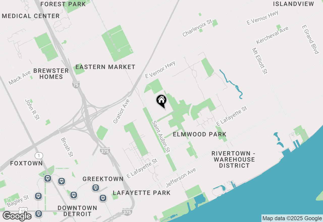 Map of 1925 Hyde Park, Detroit, MI 48207