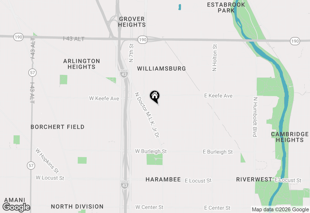 Map of 3409 N Vel R Phillips Ave, Milwaukee, WI 53212