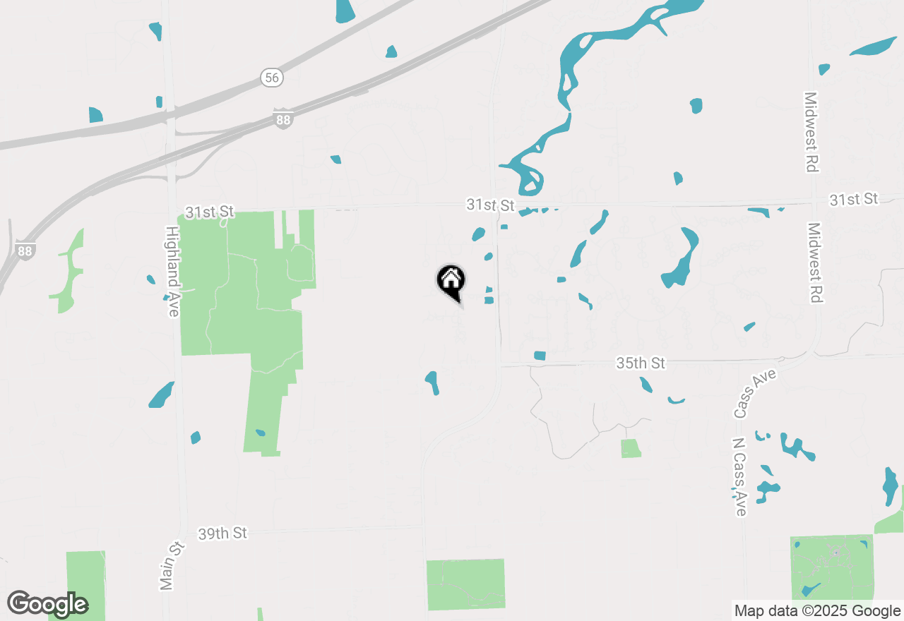 Map of 3108 Heritage Oaks Circle, Oak Brook, IL 60523