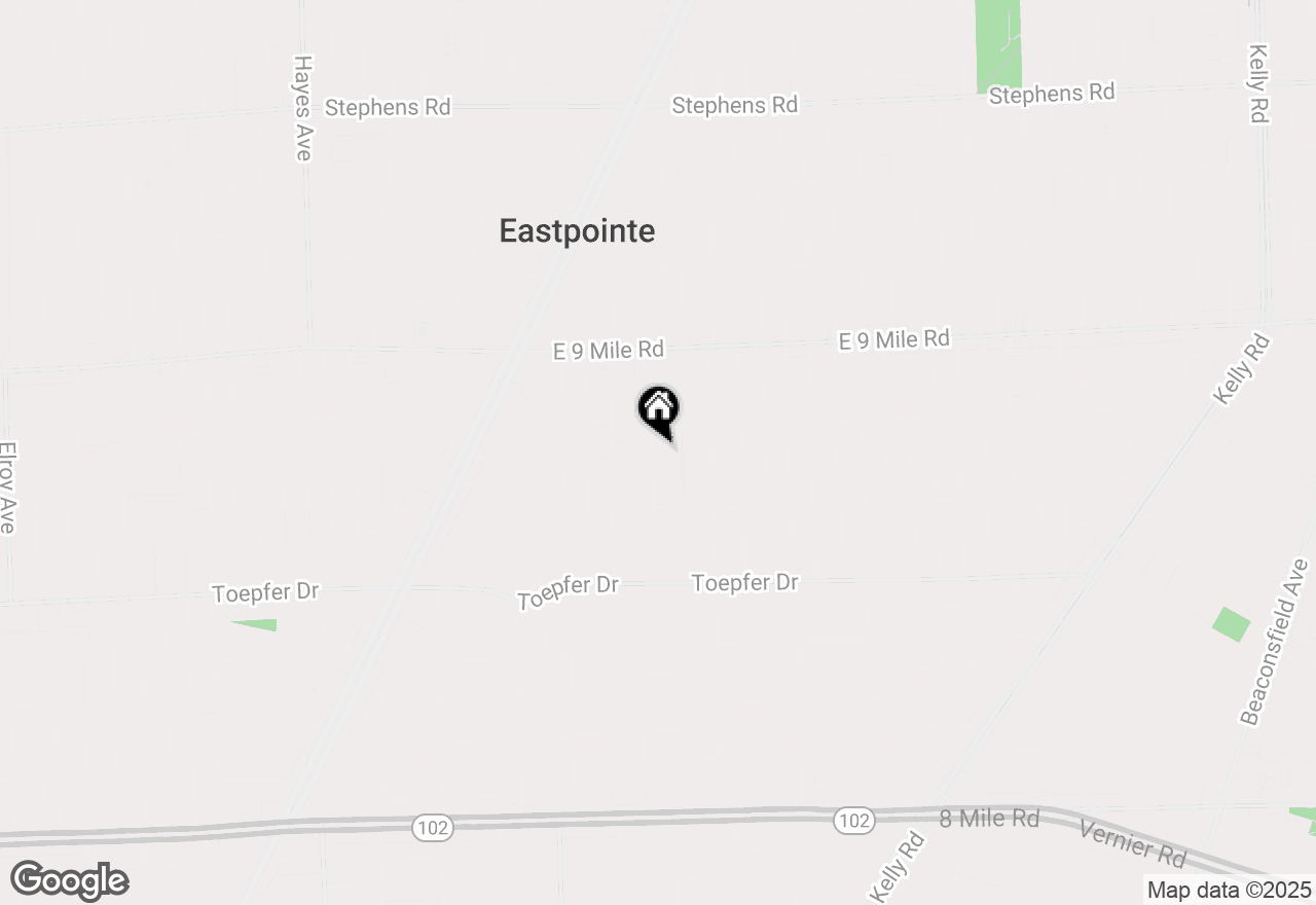 Map of 22114 Pleasant Avenue, Eastpointe, MI 48021