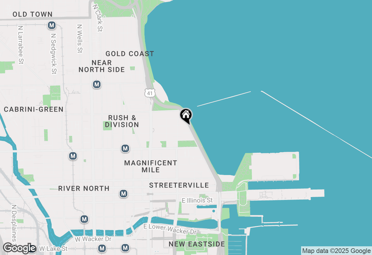 Map of 880 N Lake Shore Drive #17G, Chicago, IL 60611