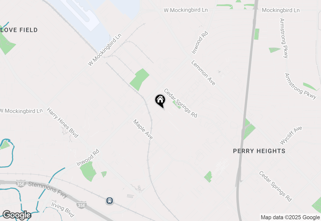 Map of 2815 Hedgerow Drive, Dallas, TX 75235