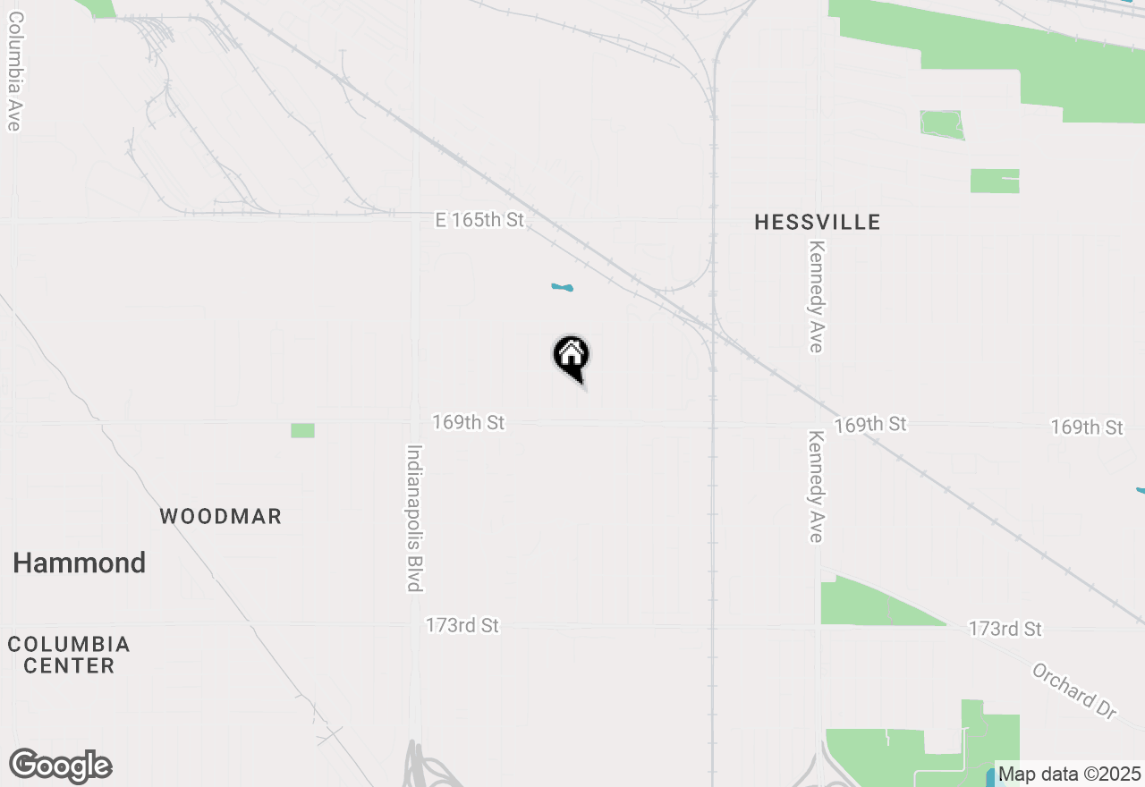 Map of 6823 Huron Avenue, Hammond, IN 46323