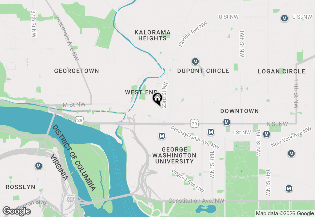 Map of 1121 24th Street Nw #307, Washington, DC 20037