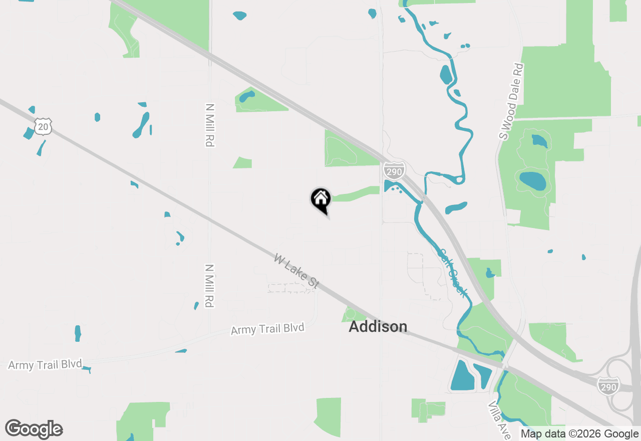 Map of 611 N Lullo Drive, Addison, IL 60101