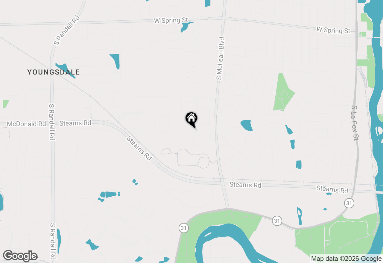 Map of 496 Endicott Road, South Elgin, IL 60177