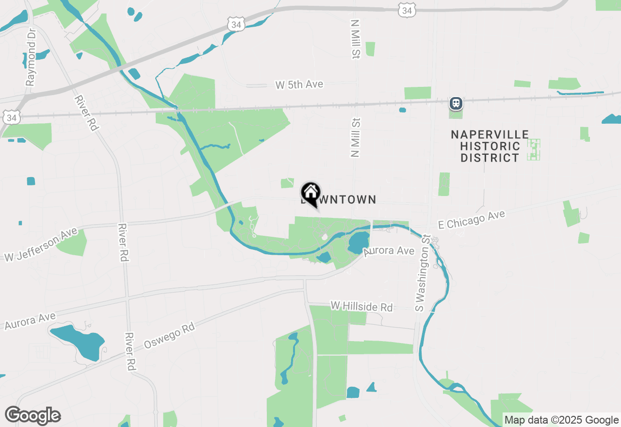 Map of 605 Jackson Avenue, Naperville, IL 60540