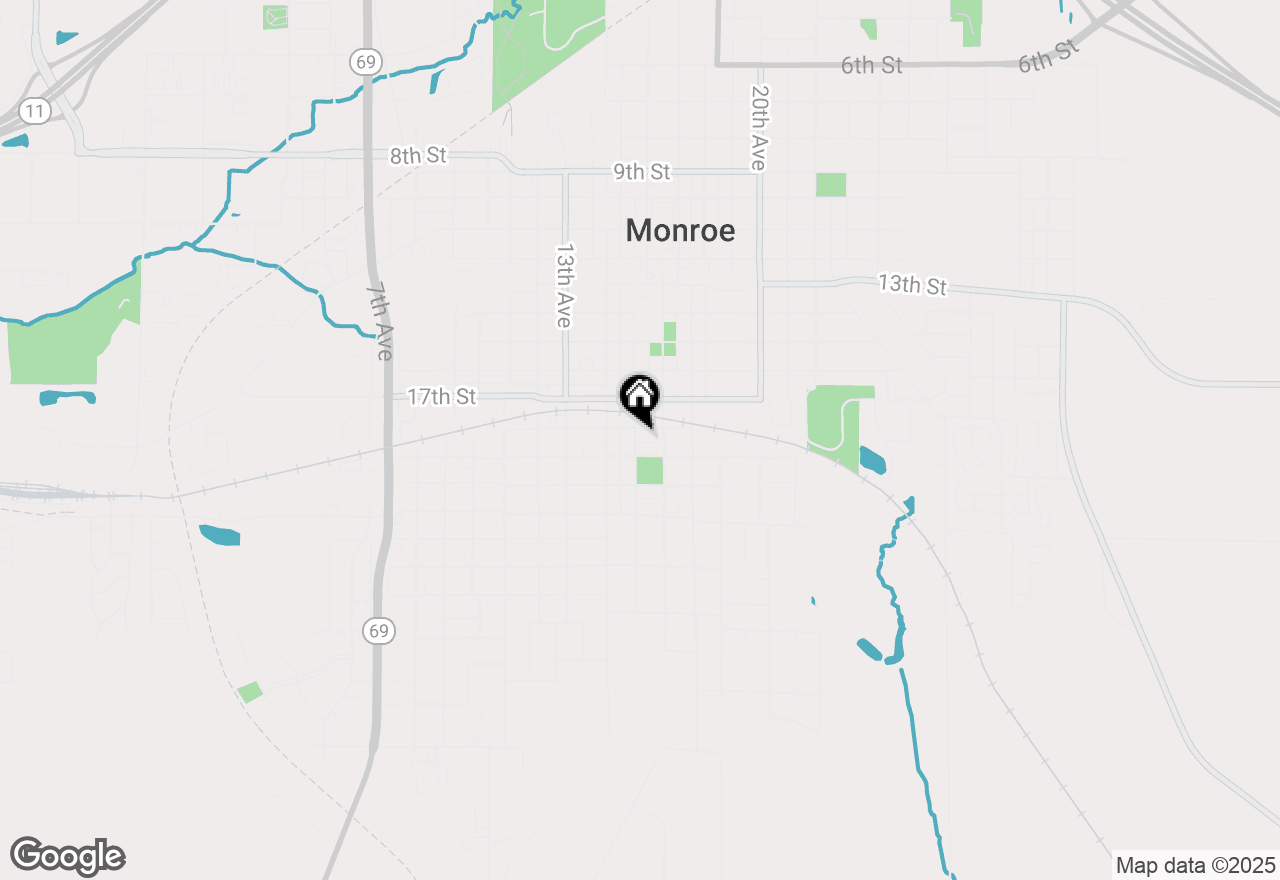 Map of 1810 15th Avenue, Monroe, WI 53566