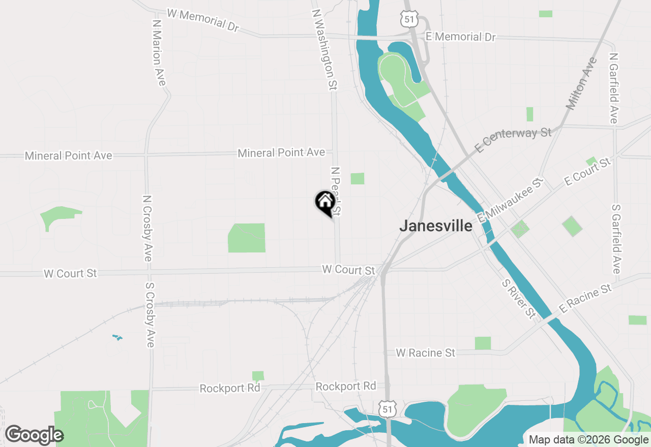 Map of 228 Chatham Street, Janesville, WI 53548