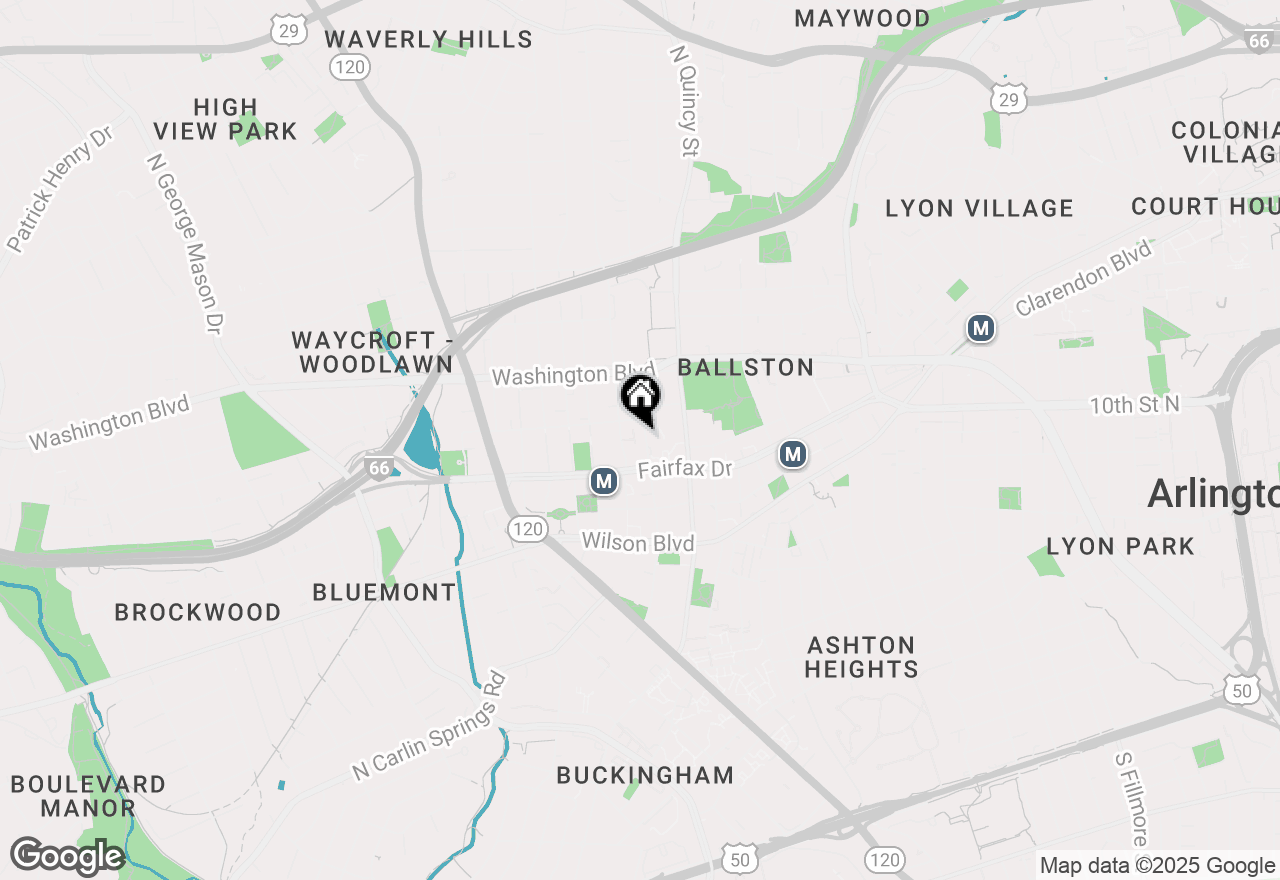 Map of 1032 Randolph Street, Arlington, VA 22201
