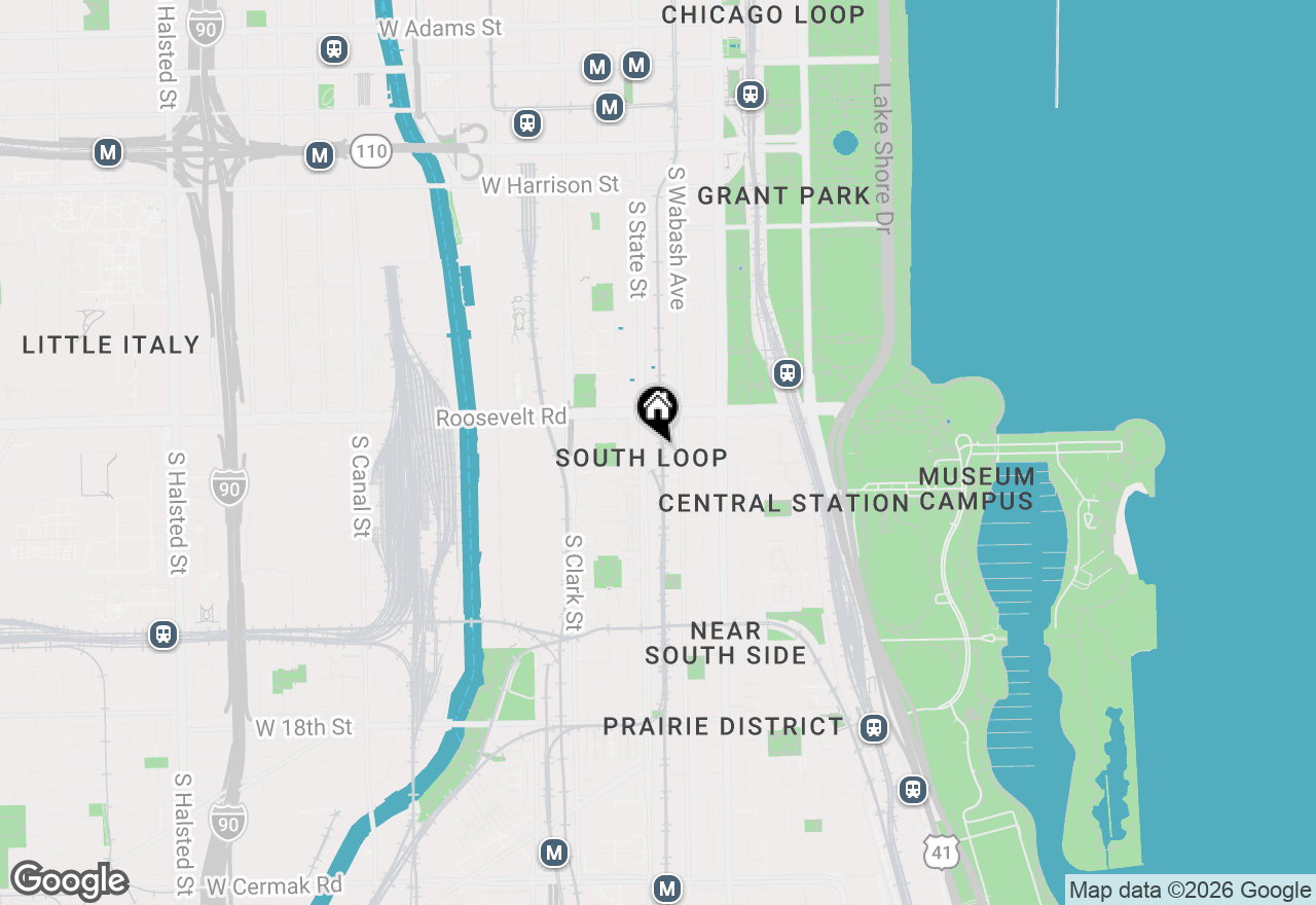 Map of 1255 S State Street #1609, Chicago, IL 60605