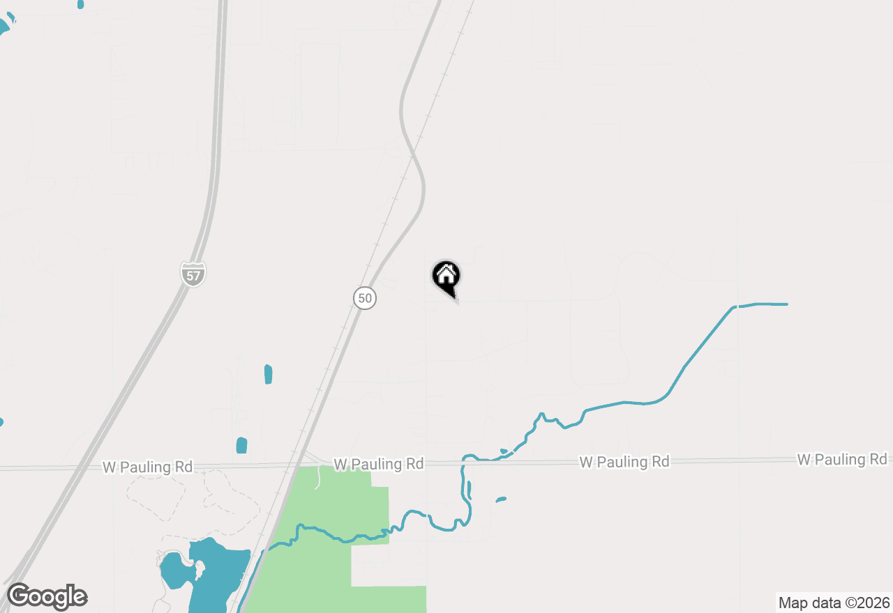 Map of 5531 W Hilltop Road, Monee, IL 60449