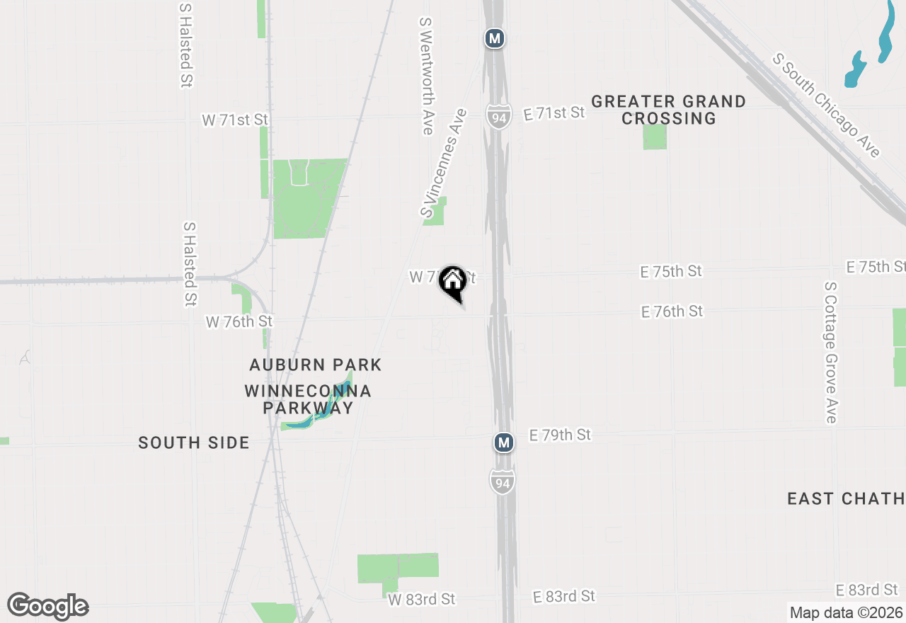 Map of 7554 S Perry Avenue, Chicago, IL 60620