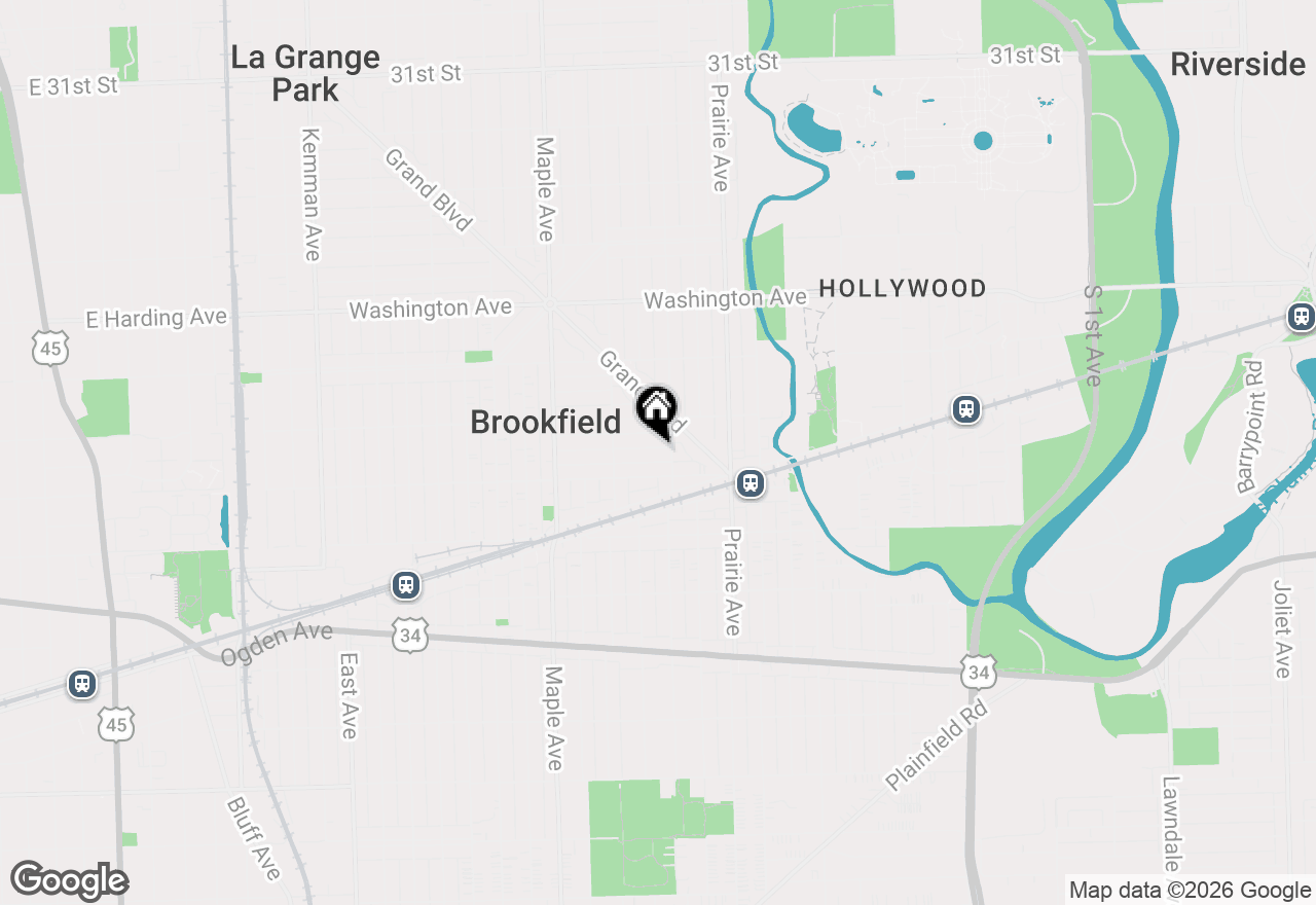 Map of 9011 Sheridan Avenue, Brookfield, IL 60513