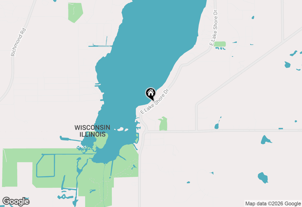 Map of 3015 E Lake Shore Dr, Twin Lakes, WI 53181