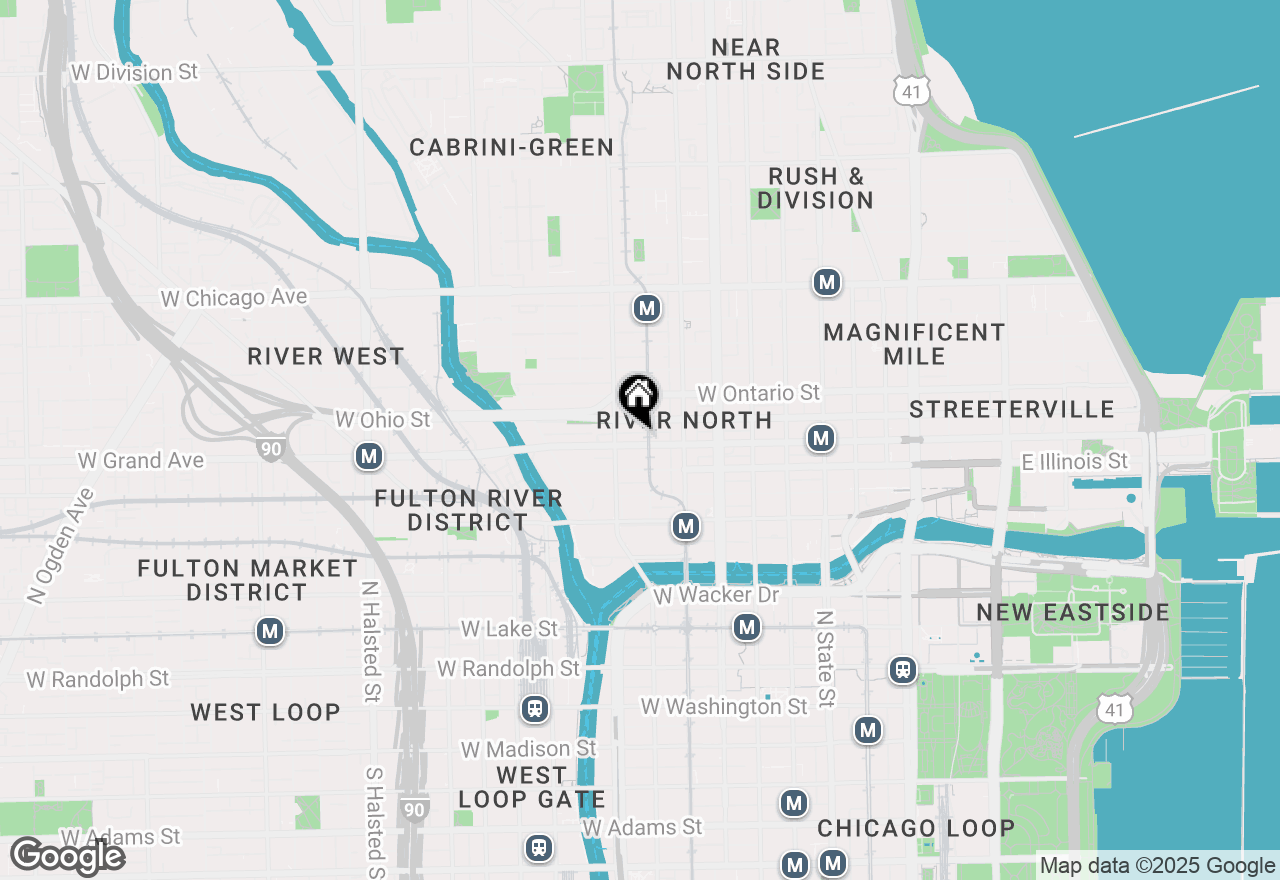 Map of 300 W Grand Avenue #210, Chicago, IL 60654