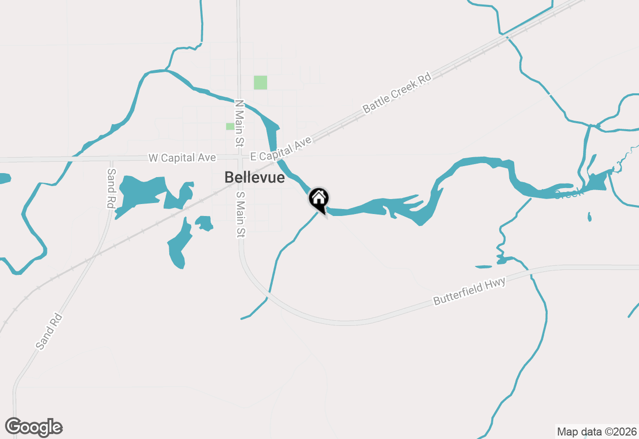 Map of 425 Olivet Road Road, Bellevue, MI 49021