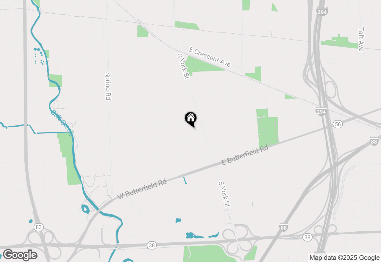 Map of 142 E Quincy Street, Elmhurst, IL 60126