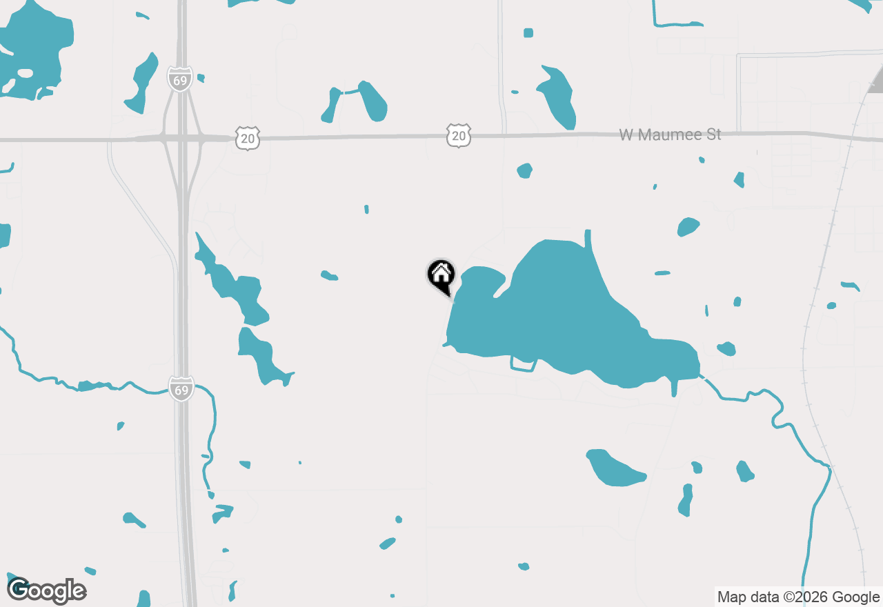 Map of 1045 S West Fox Lake Road, Angola, IN 46703