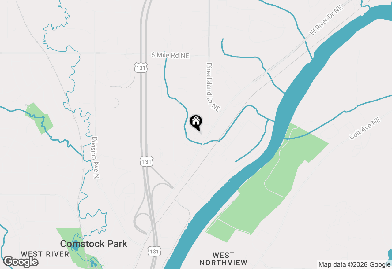 Map of 4747 W River Drive Ne #13, Comstock Park, MI 49321