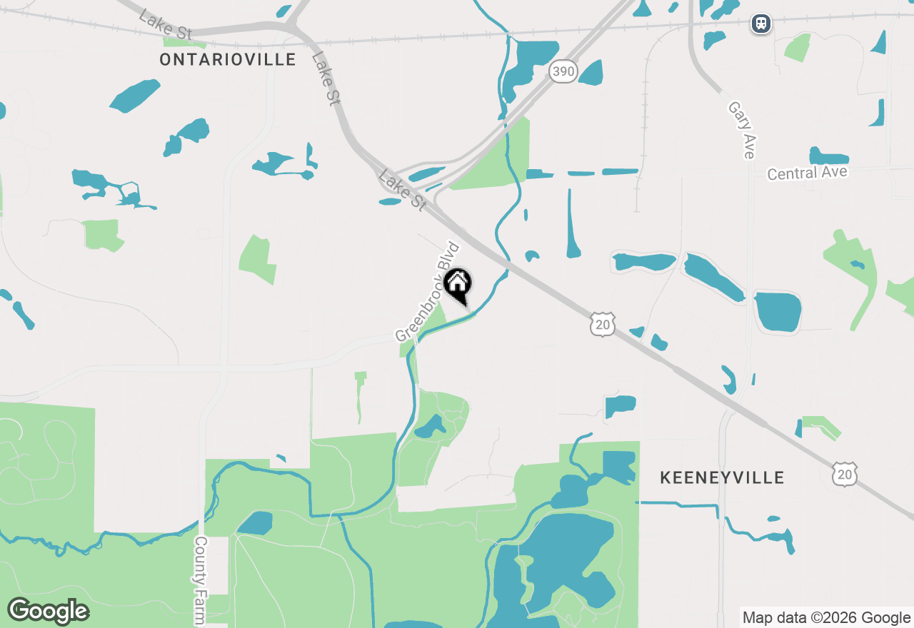Map of 1364 Greenbrook Court, Hanover Park, IL 60133