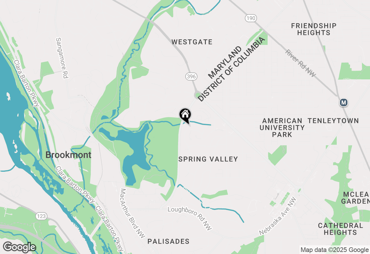 Map of 5126 Warren Place Nw, Washington, DC 20016