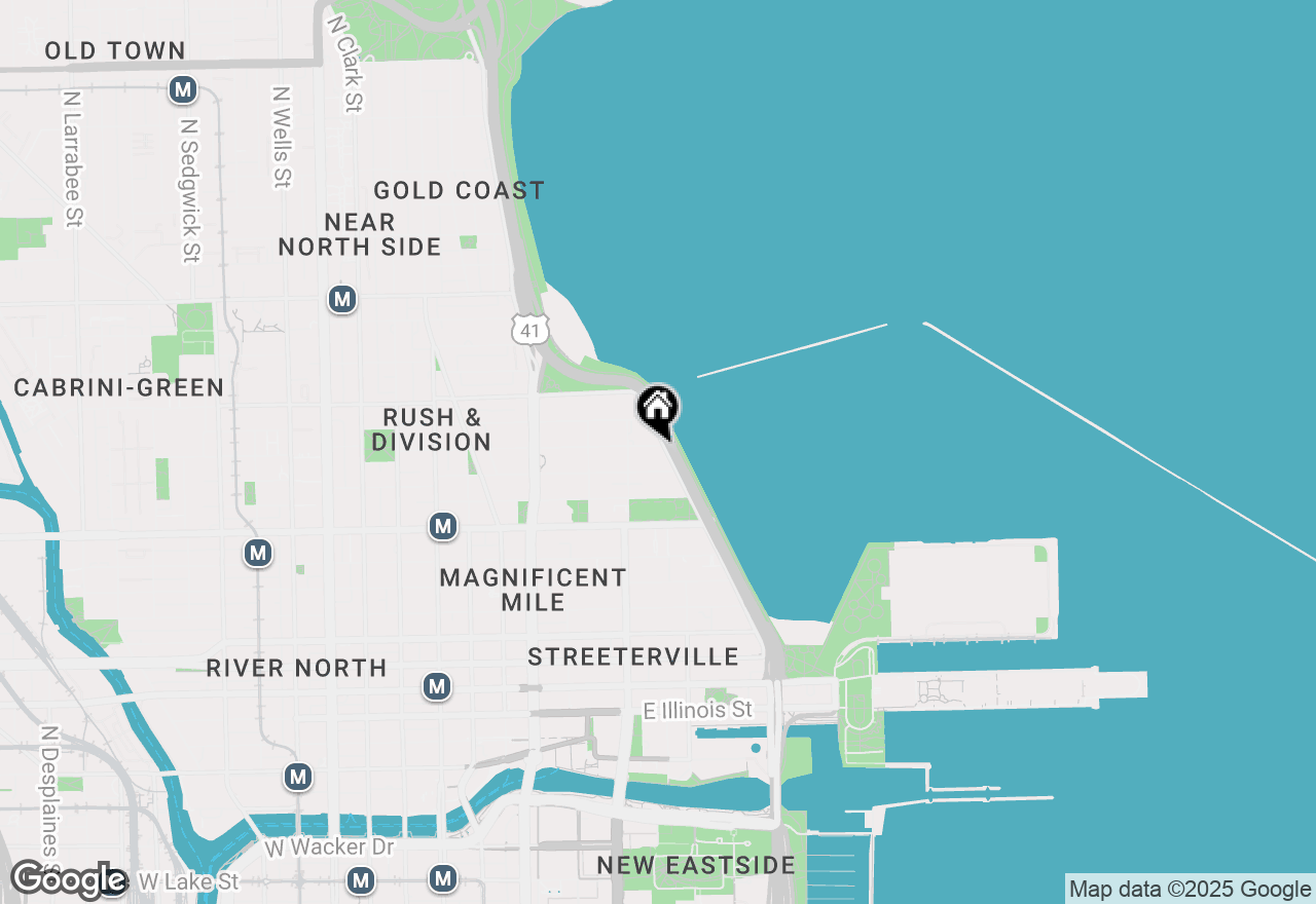 Map of 880 N Lake Shore Drive #6G, Chicago, IL 60611