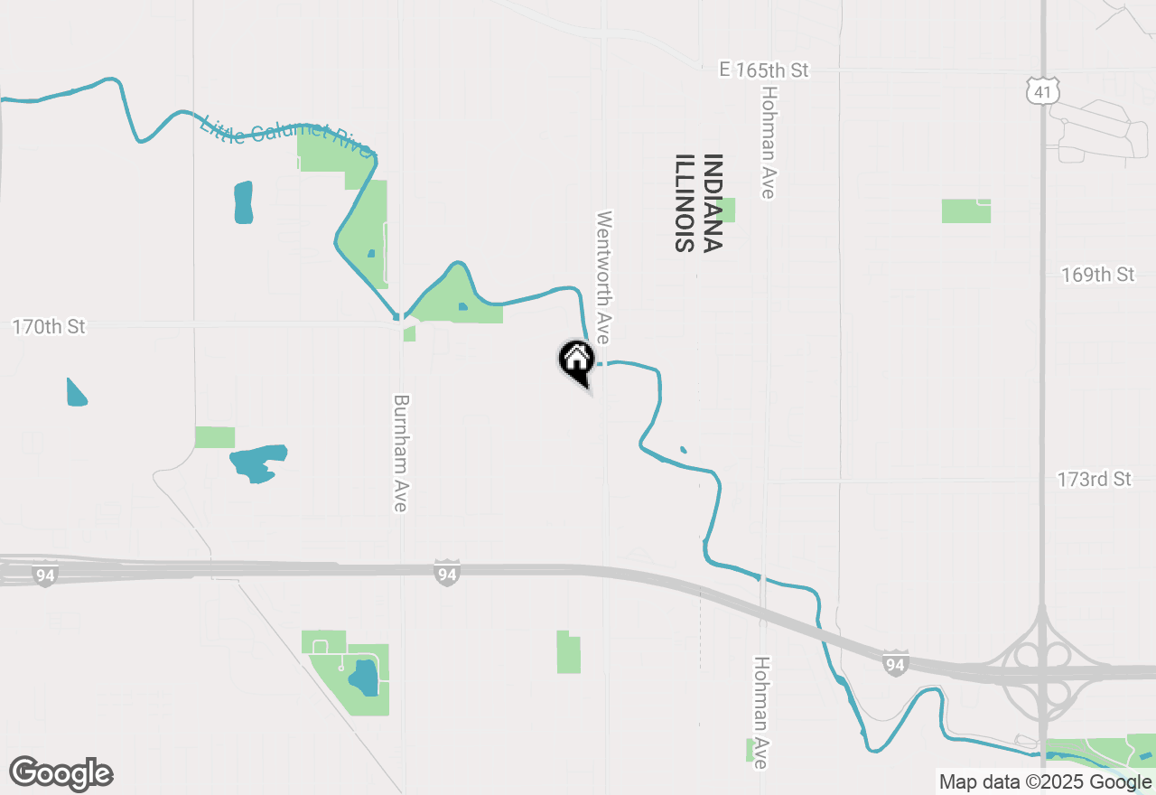 Map of 17121 Bernadine Street, Lansing, IL 60438