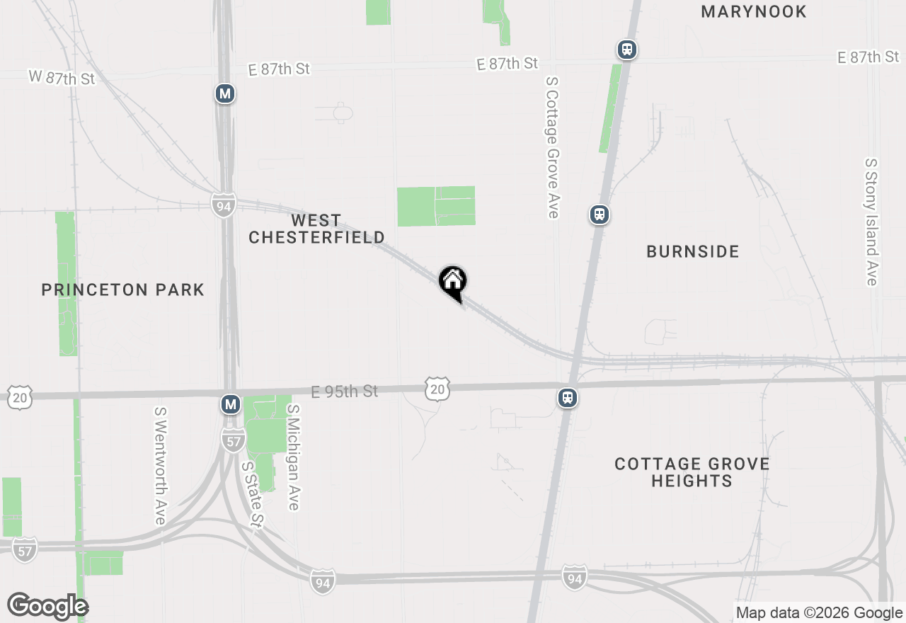 Map of 9302 S Rhodes Avenue, Chicago, IL 60619