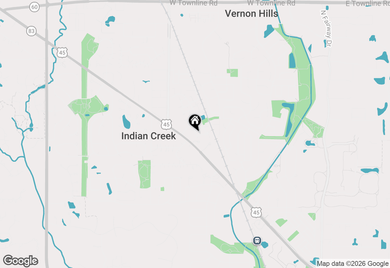 Map of 80 Maplewood Drive, Vernon Hills, IL 60061