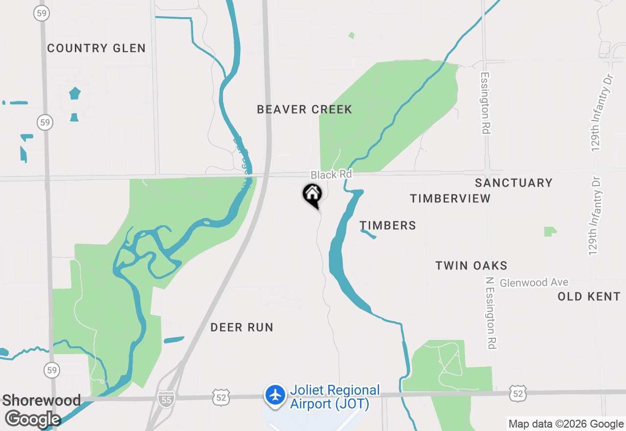 Map of 608 Rookery Lane, Joliet, IL 60431