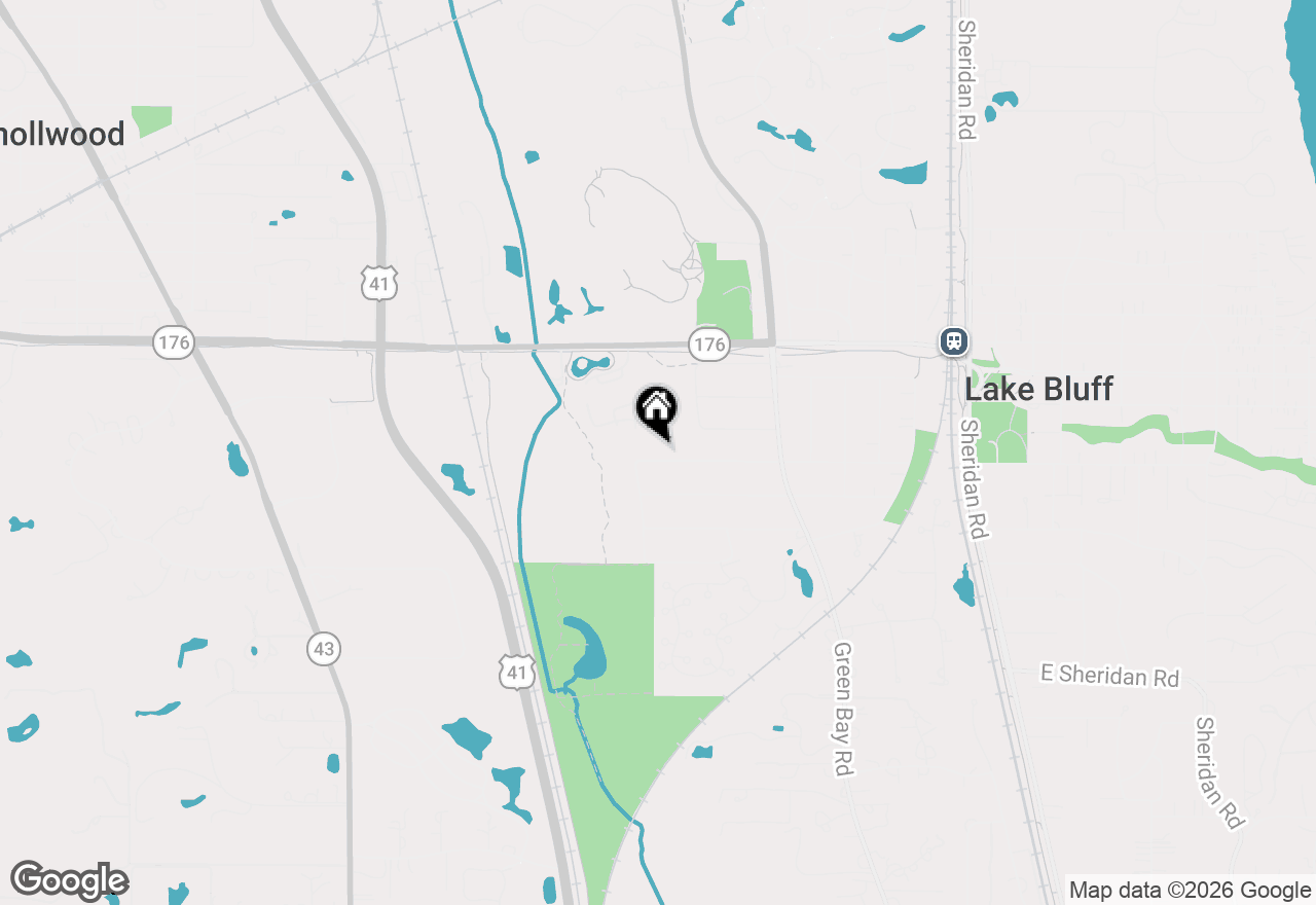 Map of 440 W Sheridan Place, Lake Bluff, IL 60044