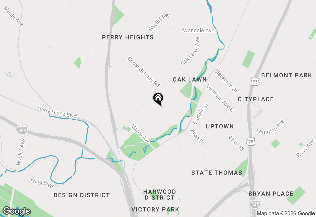 Map of 2825 Hood Street, Dallas, TX 75219