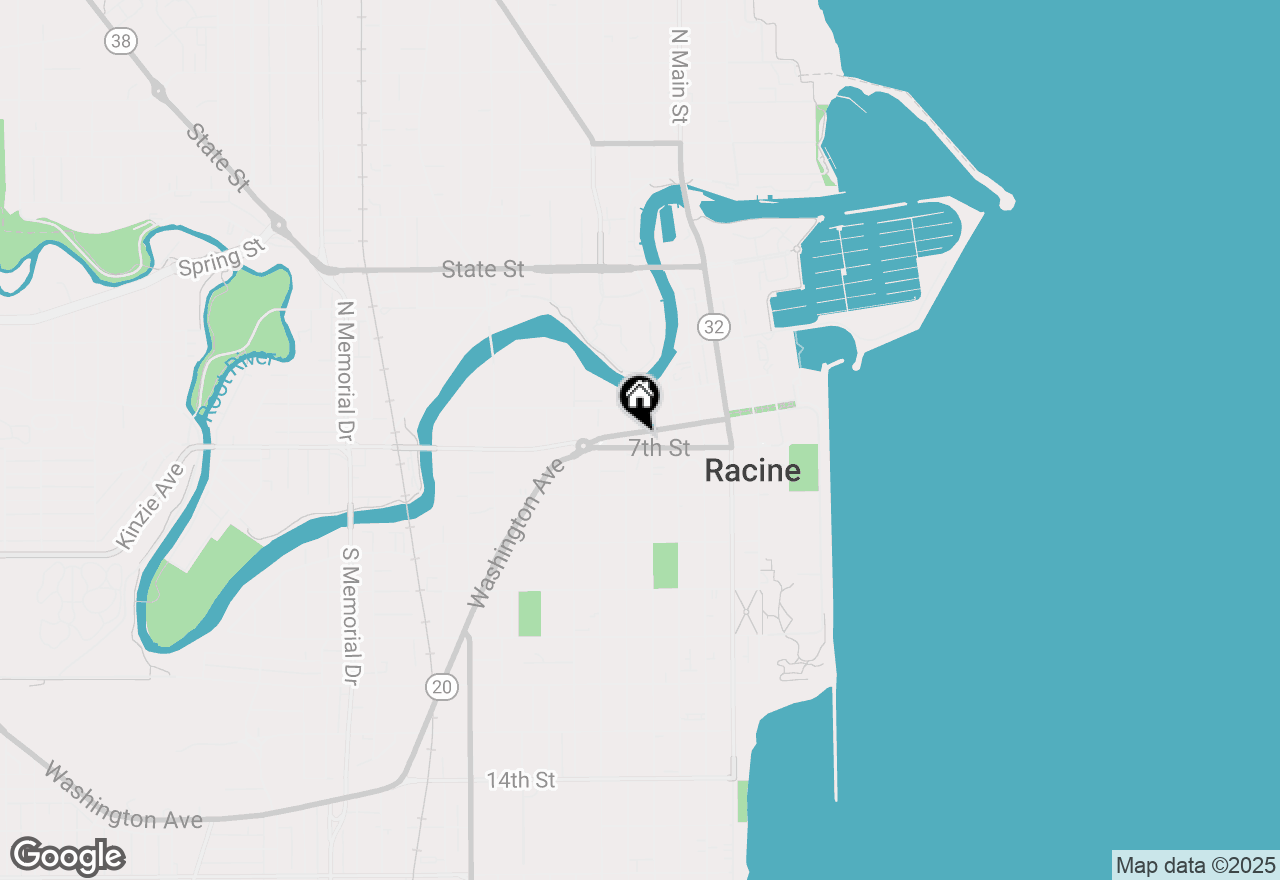 Map of 509 6th St, Racine, WI 53403
