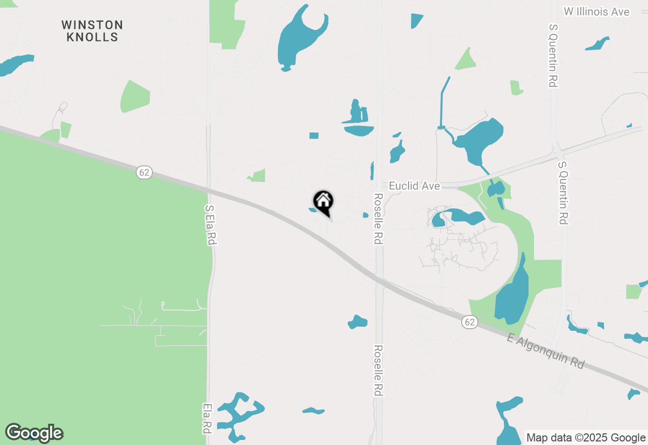 Map of 1544 S Kembley Avenue, Palatine, IL 60067