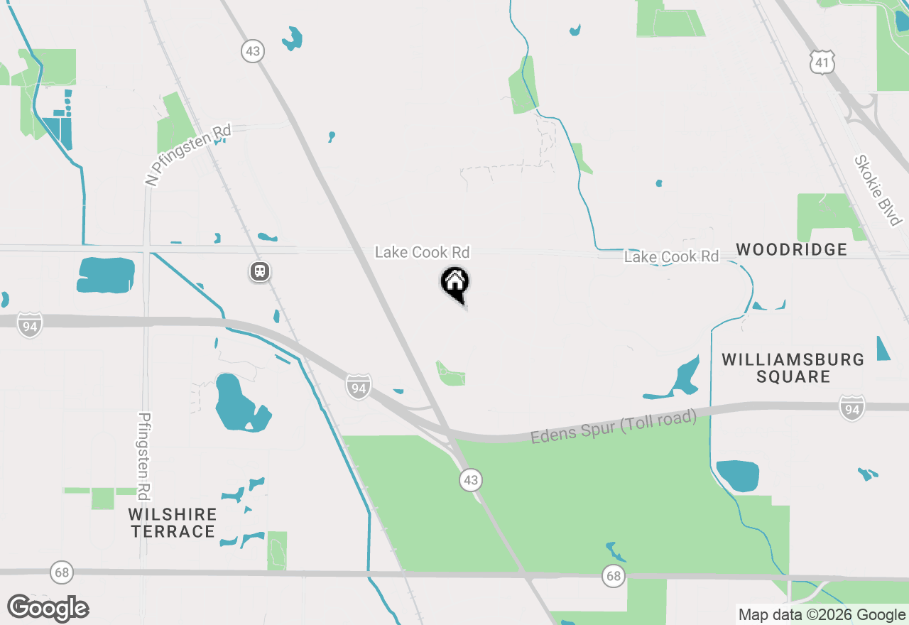 Map of 130 Birchwood Road, Northbrook, IL 60062