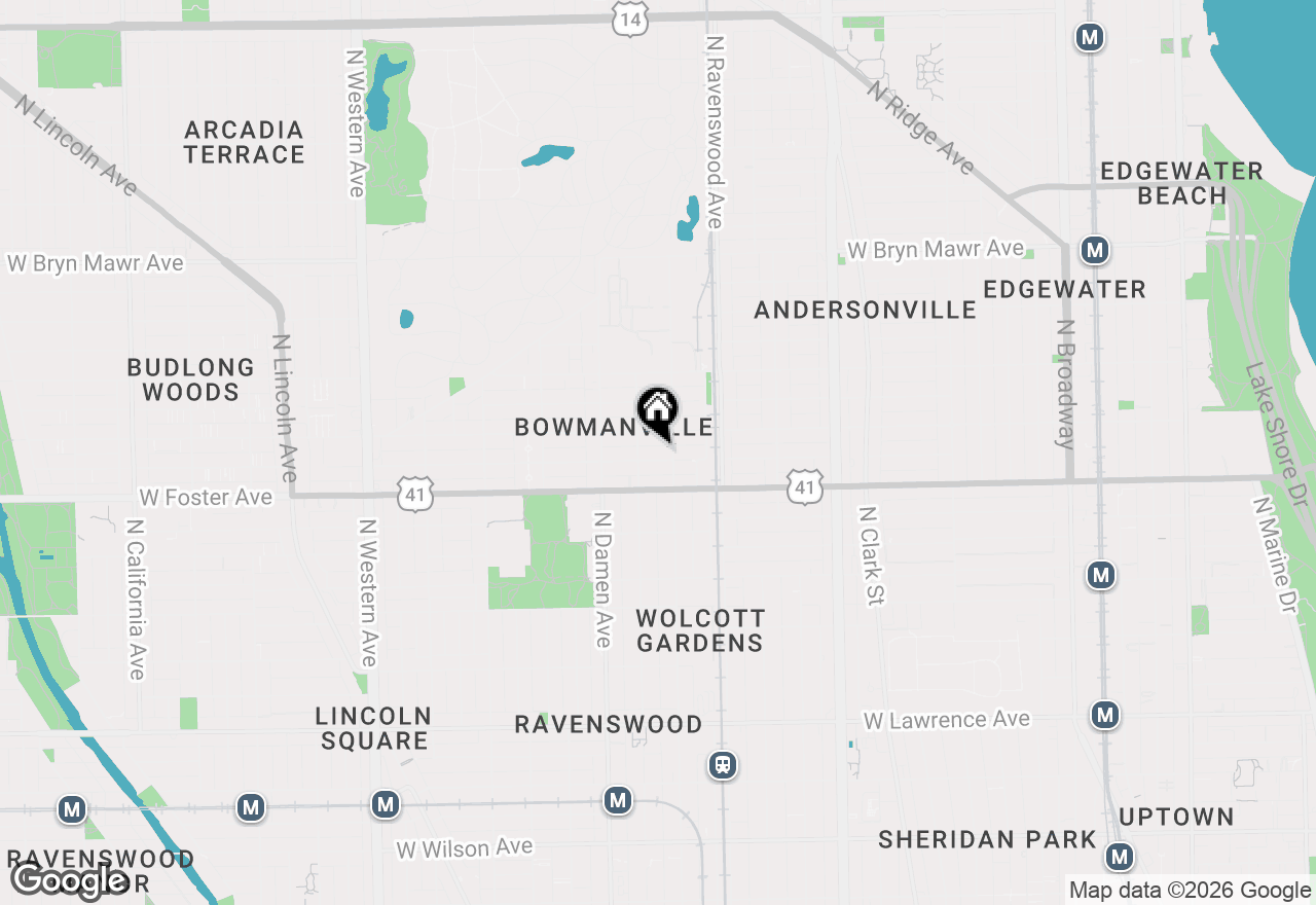 Map of 1914 W Farragut Avenue #3R, Chicago, IL 60640