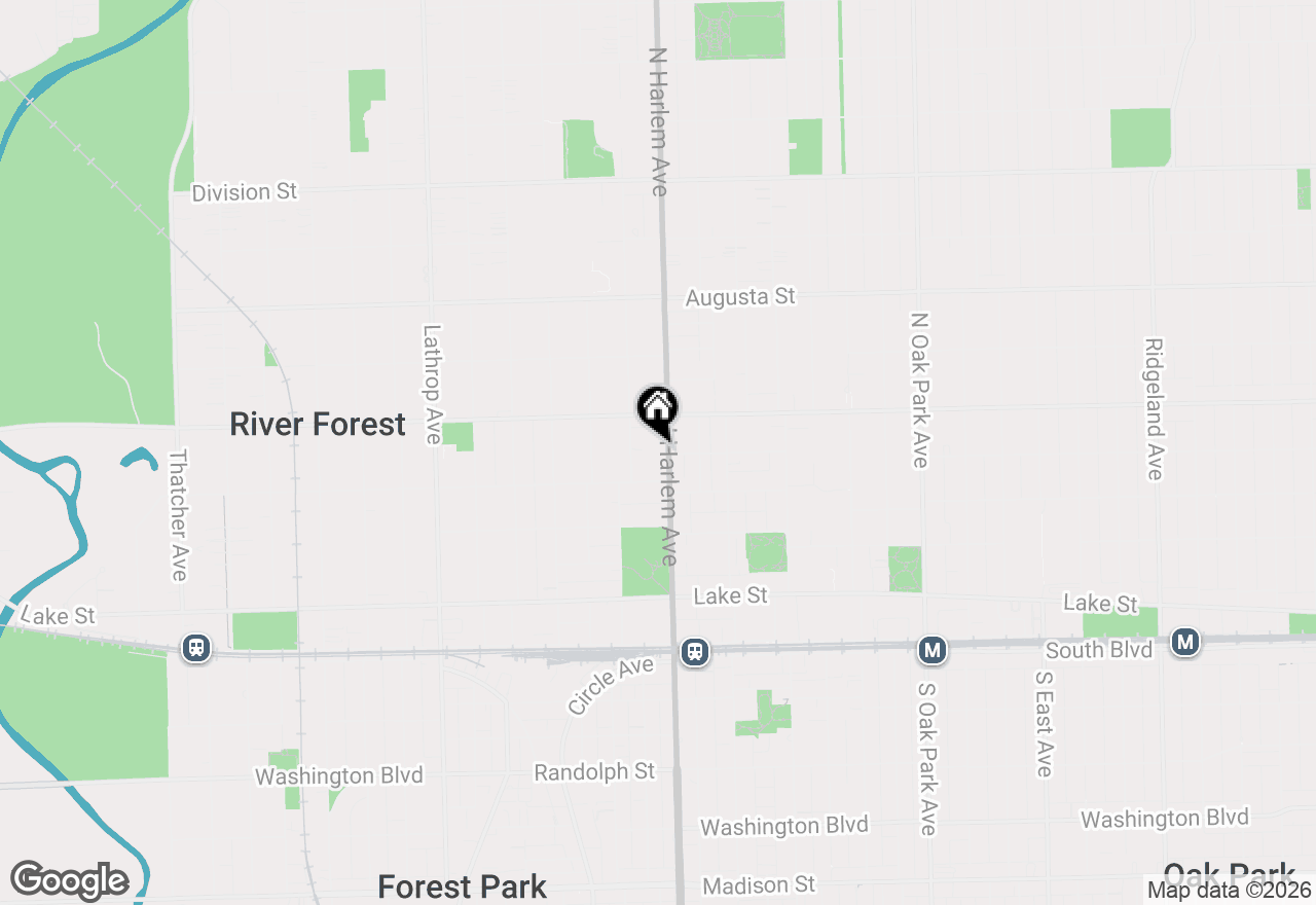 Map of 7208 Oak Avenue #2SE, River Forest, IL 60305