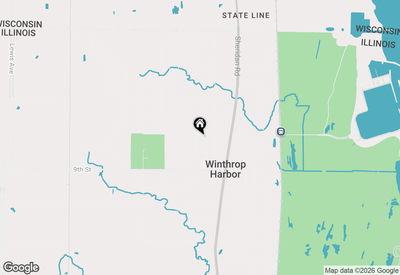 Map of 2109 7th Street, Winthrop Harbor, IL 60096