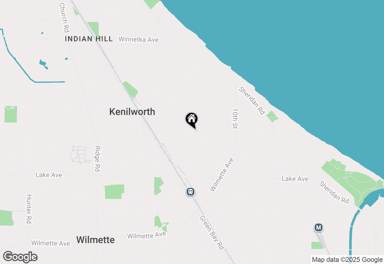 Map of 1227 Ashland Avenue, Wilmette, IL 60091