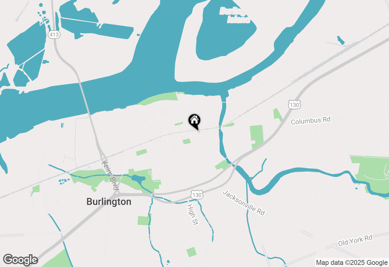 Map of 218 E Broad Street, Burlington, NJ 08016