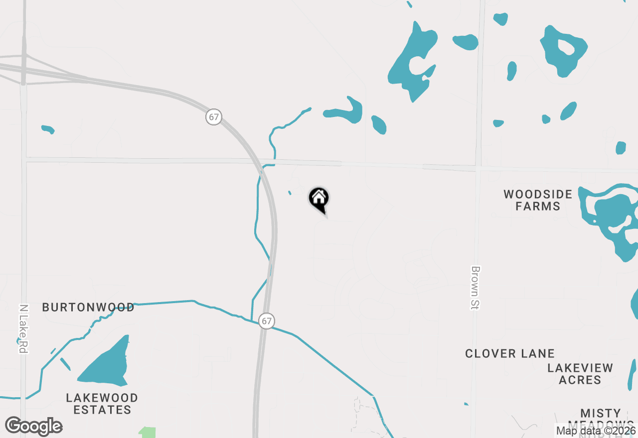 Map of 1736 Switchgrass St, Oconomowoc, WI 53066