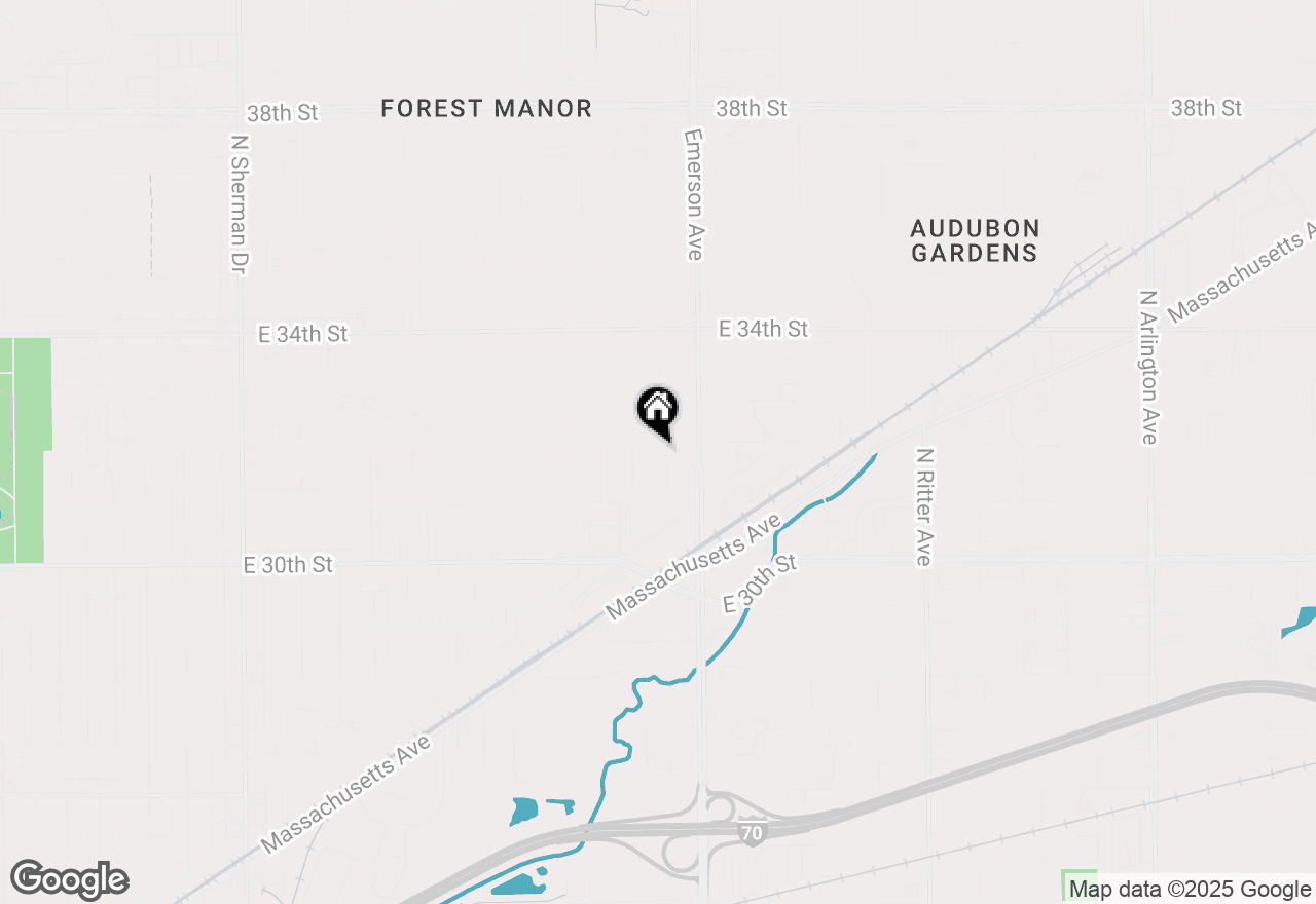 Map of 3168 N Bancroft Street, Indianapolis, IN 46218