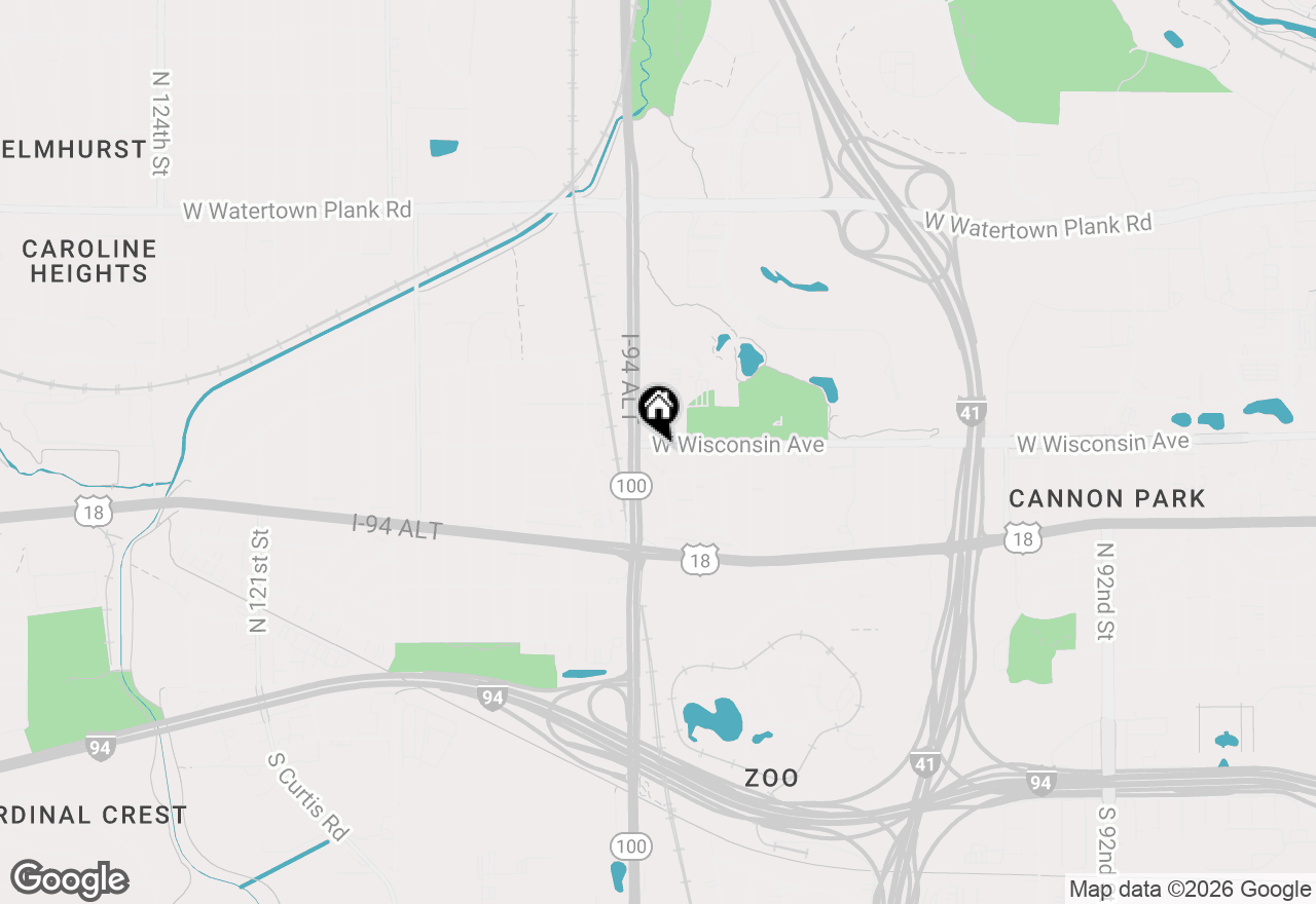 Map of 10705 W Wisconsin Ave, Milwaukee, WI 53226