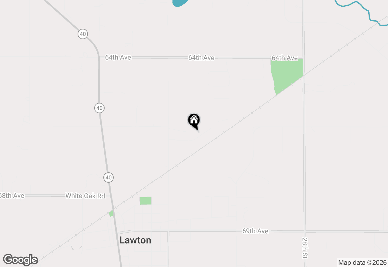 Map of 1015 Point Way, Lawton, MI 49065