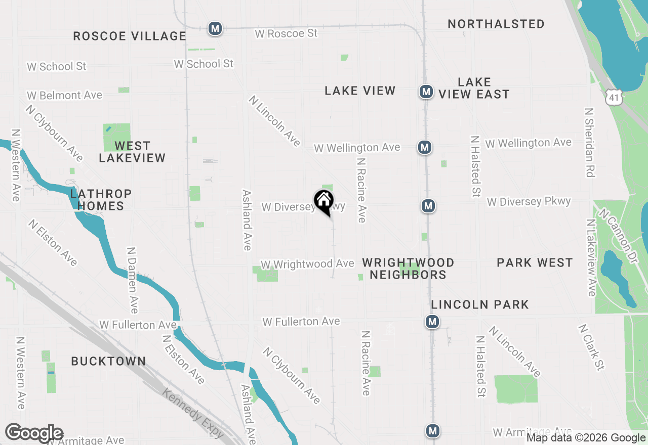 Map of 2725 N Wayne Avenue #2, Chicago, IL 60614