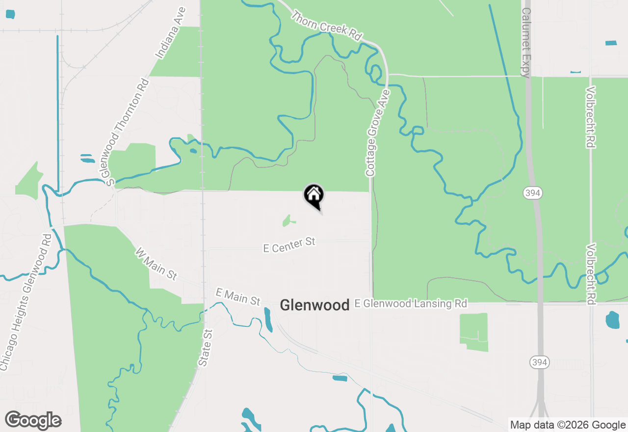 Map of 350 E Tulip Drive, Glenwood, IL 60425