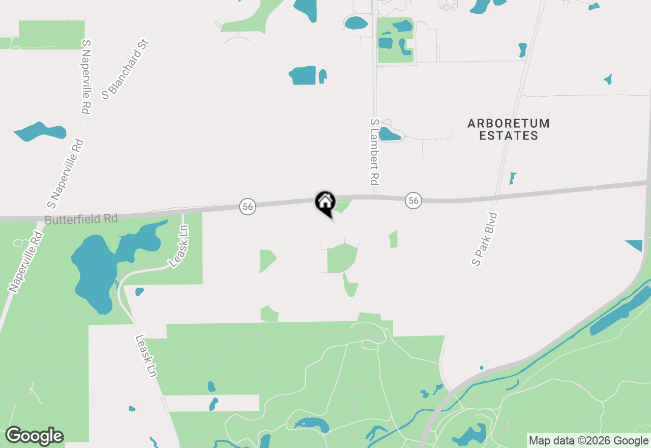 Map of 2138 Derby Court, Wheaton, IL 60189