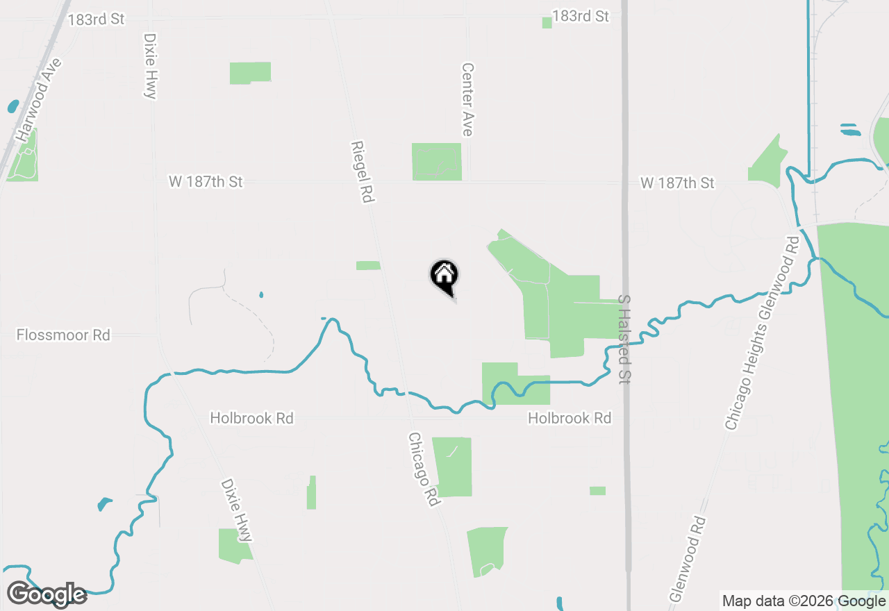 Map of 1239 190th Street, Homewood, IL 60430