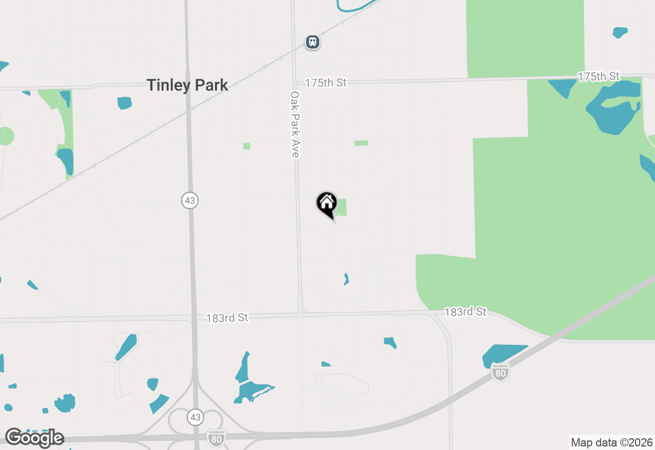 Map of 17940 Royal Oak Court #3W, Tinley Park, IL 60477